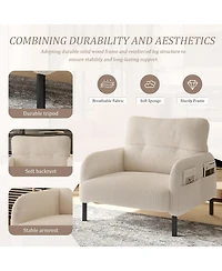 Streamdale Furniture Corduroy Wide Seat Chair