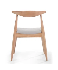 Streamdale Furniture Rubberwood Dining Chairs (Set of 2) - Natural/Beige