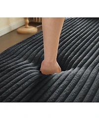 Streamdale Furniture Streamdale Corduroy Foam Sleeper Sofa Bed with Pillows