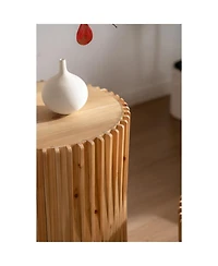 Streamdale Furniture Retro Cylindrical Coffee Table Set (Textured)