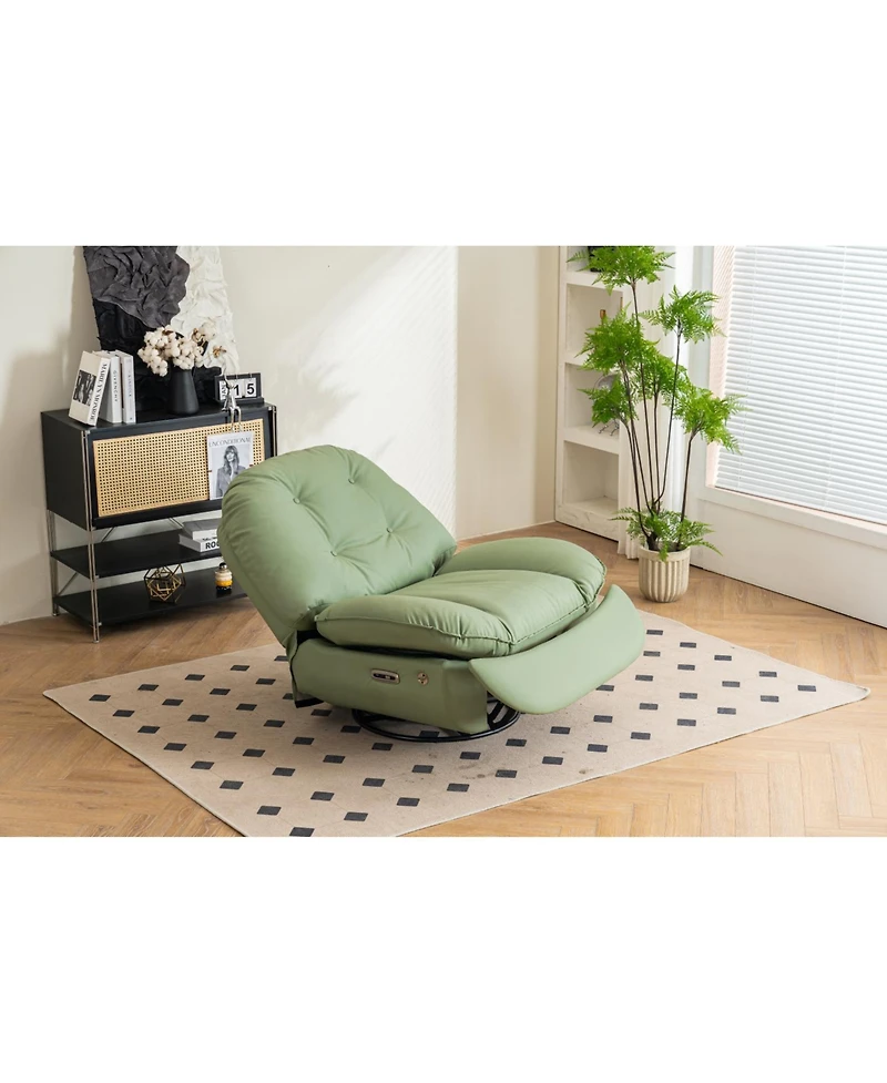 Streamdale Furniture Power Recliner with Bluetooth Music, Usb Charger, and Glide