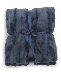 Cheer Collection Ultra Soft Faux Fur to Microplush Reversible Oversized Throw, 86" x