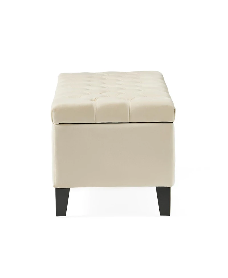Streamdale Button Tufted Diamond Stitch Storage Ottoman Bench