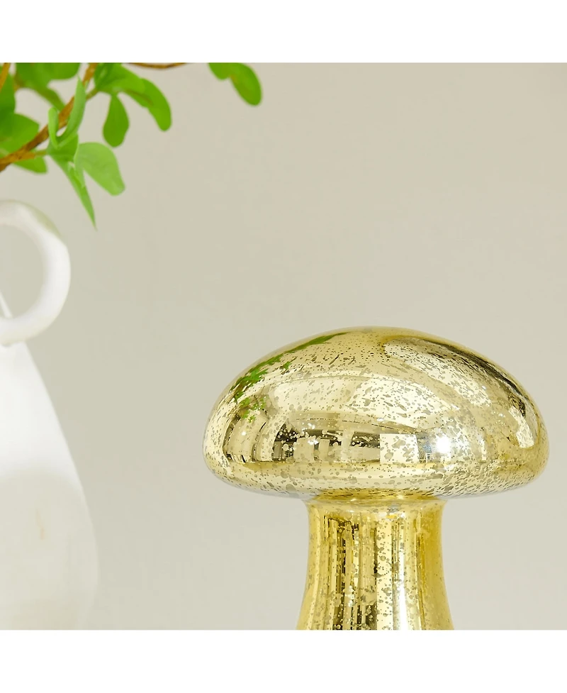 Danya B Alloya Mushroom Glass Sculpture