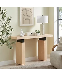 Danya B Hans White Abstract Mother Embracing Child Matte Ceramic Sculpture