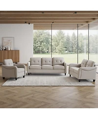 Streamdale Furniture Streamdale 3-Piece Modern Living Room Sofa Set