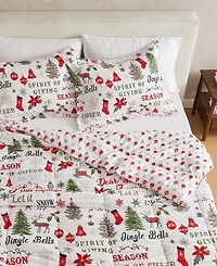 Linery & Co. All-Season Printed Down Alternative Comforter Set