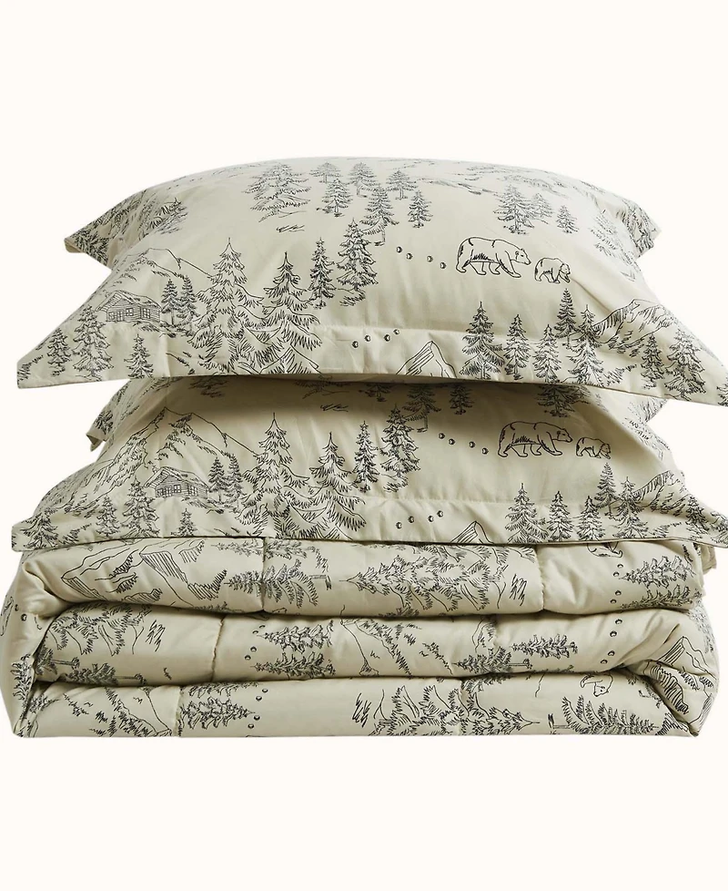 Linery & Co. All-Season Printed Down Alternative Comforter Set