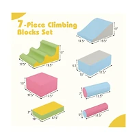 Hongge Soft Foam Climbing Block Set for Toddlers with Stackable Shapes for Active Play
