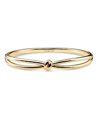 Devata Love Knot Bangle Bracelet in Gold Plated Sterling Silver