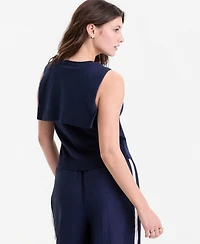 On 34th Women's Tie-Neck Sleeveless Sweater, Macy's Exclusive