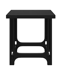 WestinTrends 3-Piece Hdpe Plastic Adirondack Chairs with 18" Square Side Table Patio Set