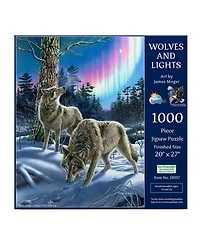 SunsOut Wolves and Lights 1000 piece Jigsaw Puzzle for Adults