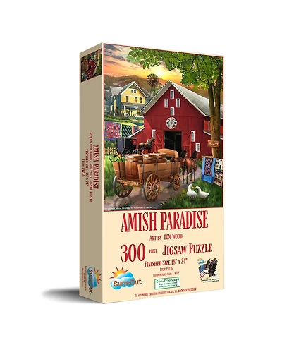 SunsOut Amish Paradise 300 piece Jigsaw Puzzle for Adults