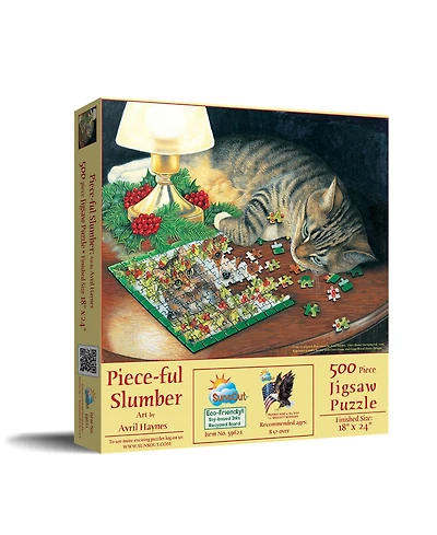 SunsOut Piece-ful Slumber 500 piece Jigsaw Puzzle for Adults