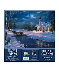 SunsOut Peaceful Evening 1000 piece Jigsaw Puzzle for Adults Christmas