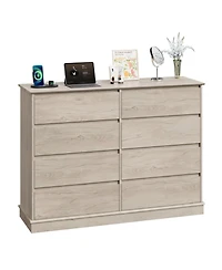 gaomon 8 Drawer Dresser for Bedroom, Wide Wooden Chest of Drawers with Top