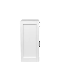 Streamdale Furniture Modular Wine Bar Hutch Cabinet (White