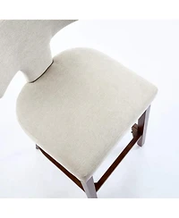 Streamdale Furniture Mid Century Modern Beige Bar Stools Set of 2