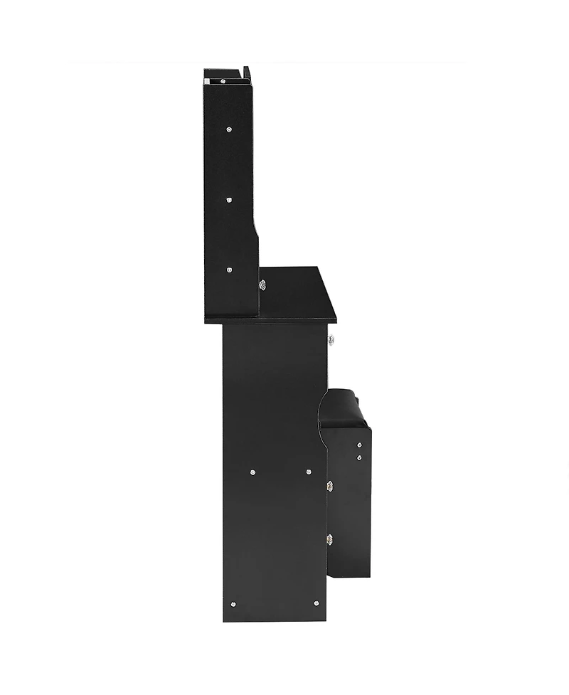 Streamdale Furniture Led Mirror Vanity Table with Stool