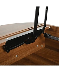 Streamdale Furniture 47.2" Lift Top Coffee Table w/ Hidden Compartment, Modern Oval