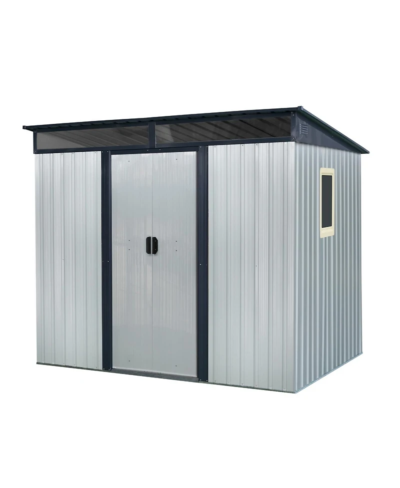 Streamdale Furniture 8' x 6' Outdoor Metal Storage Shed