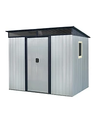 Streamdale Furniture 8' x 6' Outdoor Metal Storage Shed