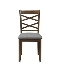 Streamdale Furniture Streamdale Walnut Wood Dining Chairs Set of 4