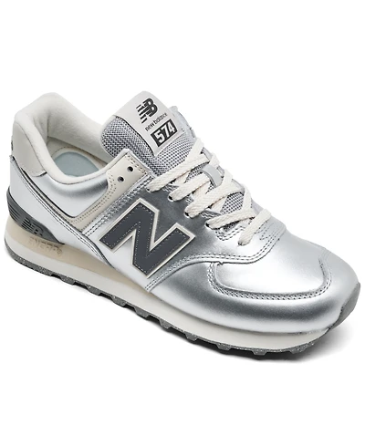 New Balance Women's 574 Metallic Casual Sneakers from Finish Line