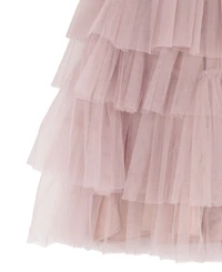 Rare Editions Girls' 7-16 Glitter Lace Bodice Dress