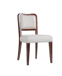 Streamdale Furniture Walnut Upholstered Dining Chairs (Set of 2)