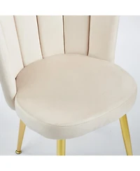 Streamdale Furniture Mid-Century Glass Top Dining Set