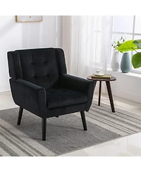 Streamdale Furniture Velvet Accent Chair with Legs