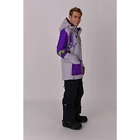 Men's After party Jacket Grey & Purple
