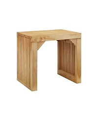 Streamdale Furniture Pine Dining Bench and Table Set with Tempered Glass