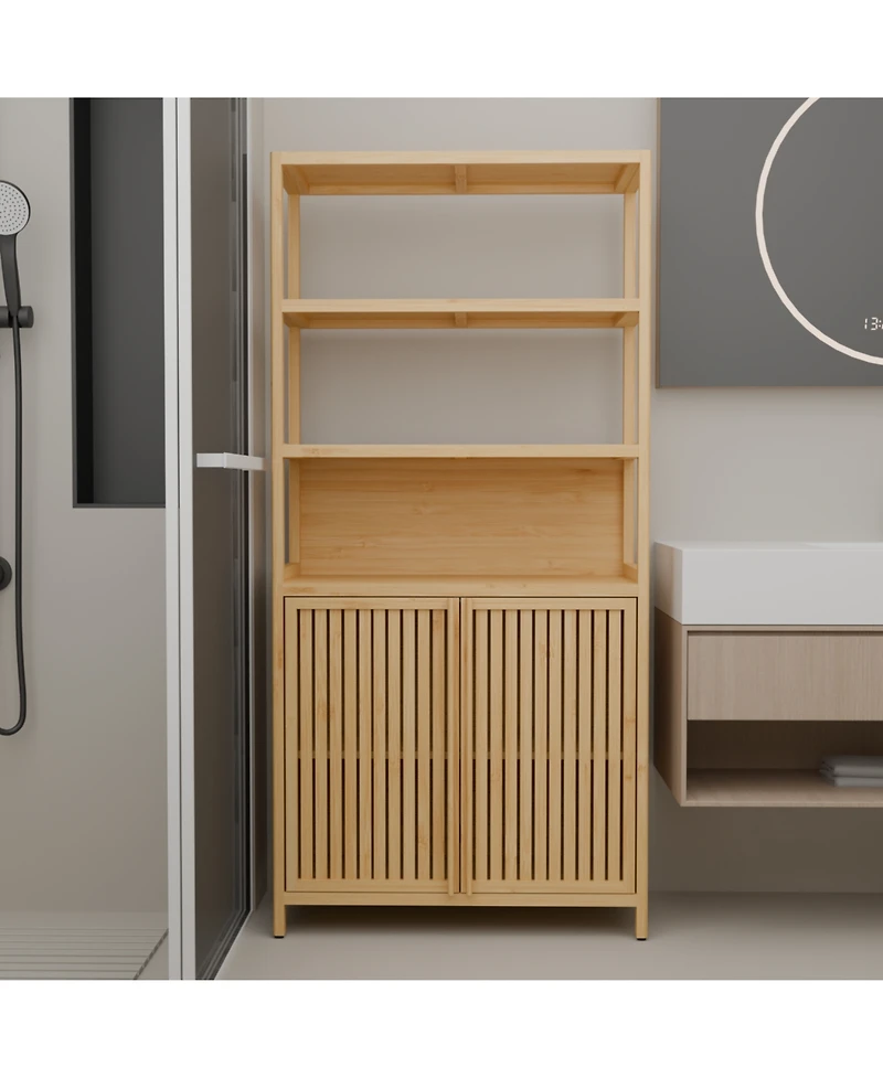 Streamdale Furniture 38-inch tall double-door high-capacity multi-scene use storage rack