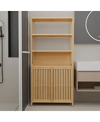 Streamdale Furniture 38-inch tall double-door high-capacity multi-scene use storage rack