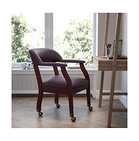 Emma+Oliver Conference Chair with Accent Nail Trim and Casters