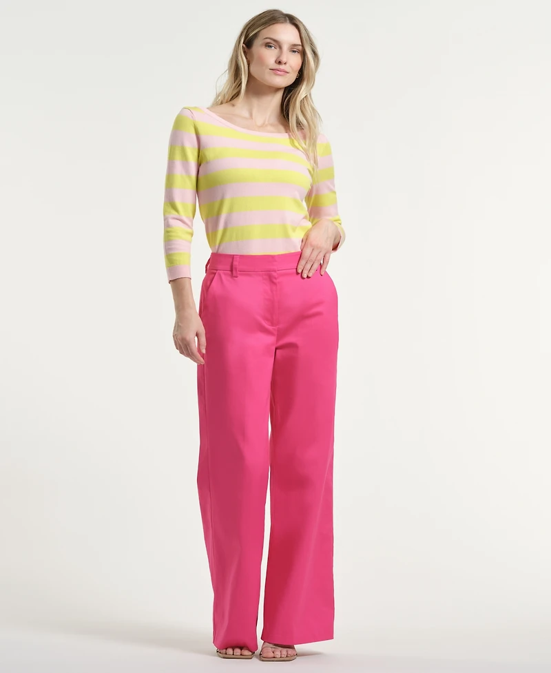 Isaac Mizrahi Women's High-Rise Trousers
