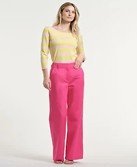 Isaac Mizrahi Women's High-Rise Trousers