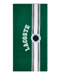 Lacoste Single Badge Cotton Beach Towel, 36" x 72"