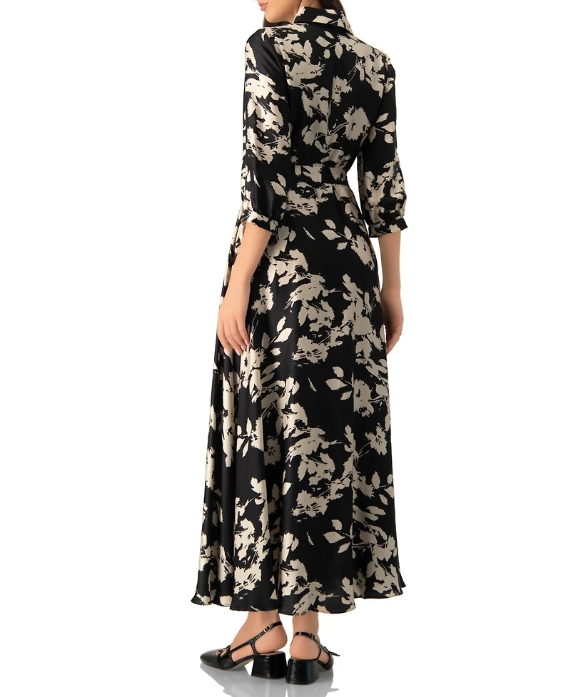 Ivonne Women's Shirt Maxi Dress