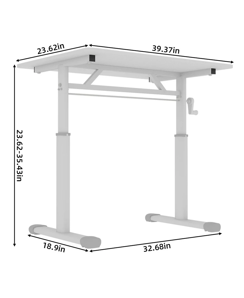 Streamdale Furniture + Adjustable Height + Wood/Metal (if applicable) + Compact Design + Study Desk