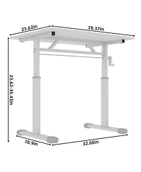 Streamdale Furniture + Adjustable Height + Wood/Metal (if applicable) + Compact Design + Study Desk
