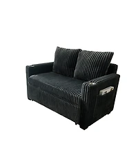 Streamdale Furniture 53" Corduroy Sleeper Sofa Recliner w/ Usb - Living Room/Office