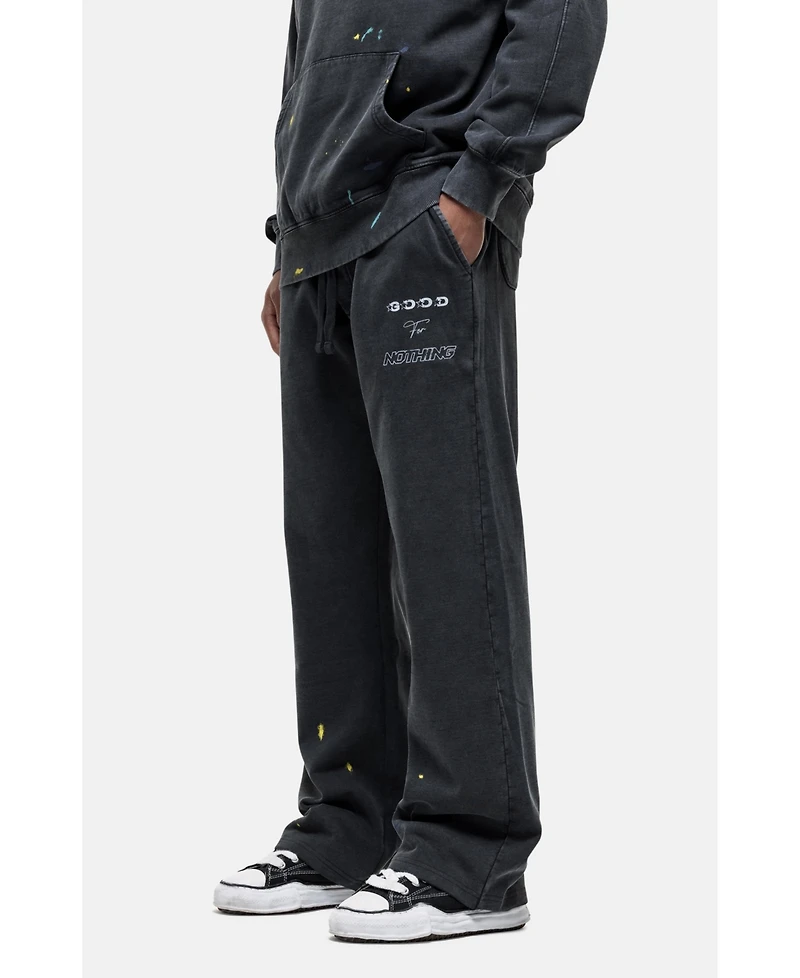 Good For Nothing Women's Nevada Black Paint Baggy Jogger