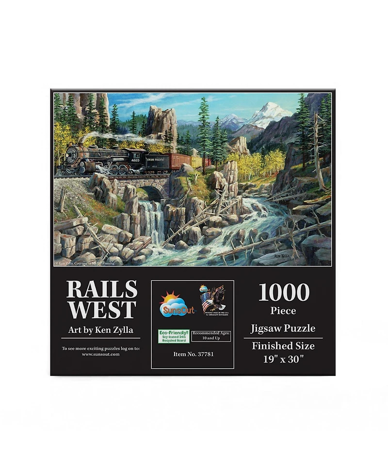 SunsOut Rails West 1000 piece Jigsaw Puzzle for Adults