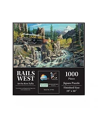SunsOut Rails West 1000 piece Jigsaw Puzzle for Adults