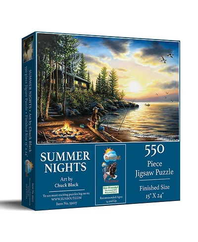 SunsOut Summer Nights 550 piece Jigsaw Puzzle for Adults