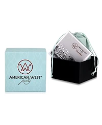 American West Jewelry Sterling Silver Black Onyx East West Ring